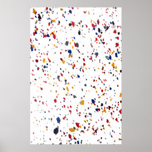 Spletters voor moderne verf uit de middeneeuw poster