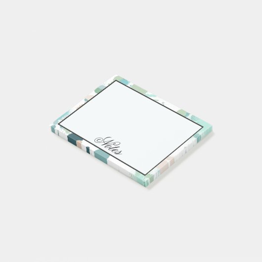 Spletters waterverf verven post-it® notes (Schuin)