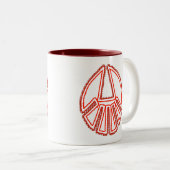 Splinter Fist Tweekleurige Koffiemok (Voorkant rechts)