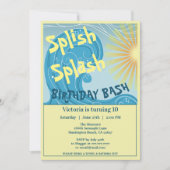 Splish Splash Anniversaire Bash Party Invitation (Devant)