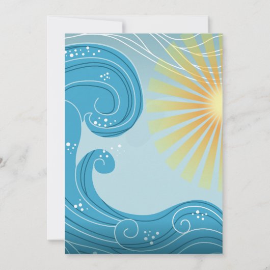 Splish Splash Anniversaire Bash Party Invitation (Dos)