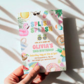Splish Splash Anniversaire Invitation Pool Invitat