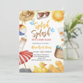Splish Splash Baby Bash Invitation pour la Fête de (Debout devant)