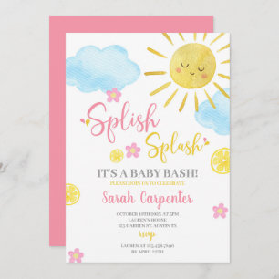 Splish Splash Baby shower uitnodiging