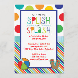 Splish Splash Bash (blauw) Kaart