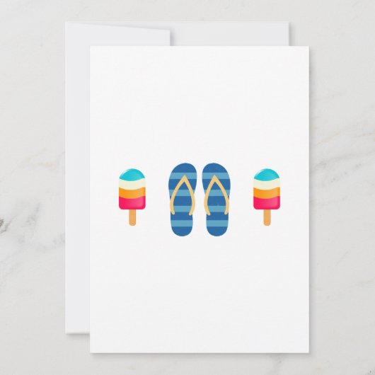 Splish Splash Boys Anniversaire Piscine Invitation (Dos)