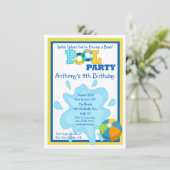 Splish Splash Boys Pool Kaart (Staand voorkant)