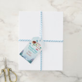 Splish Splash Bruine Zeemeermin Bash Dank u Cadeaulabel (Met Touw)