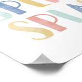 Splish Splash Colorful Kind Bathroom Decor Poster (Hoek)