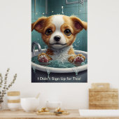 Splish Splash Cute Funny Posters avec citations (Cuisine)