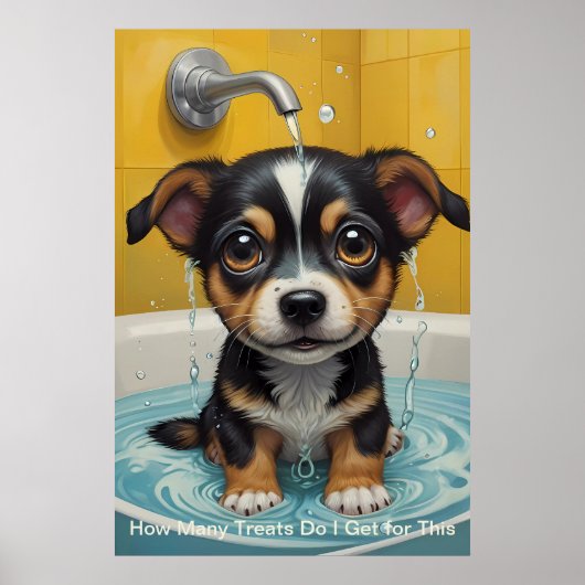 Splish Splash Cute Funny Posters avec citations (Devant)