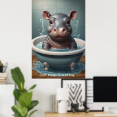 Splish Splash Cute Funny Posters avec citations (Bureau à domicile)