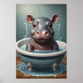 Splish Splash Cute Funny Posters avec citations (Devant)