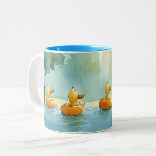 Splish Splash Fun Two-Tone Mok (Voorkant links)