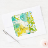 Splish Splash II Vierkante Sticker (Envelop)