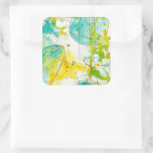 Splish Splash II Vierkante Sticker (Tas)