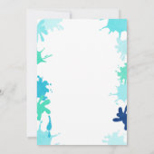 Splish Splash invitation anniversaire Fête de la p (Dos)