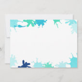 Splish Splash invitation anniversaire Fête de la p (Dos)