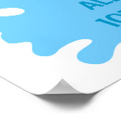 Splish Splash Pool Party Boy Birthday Poster (Hoek)