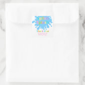 Splish Splash Pool Party Girl Anniversaire Sticker (Sac)