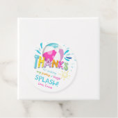 Splish Splash Pool Party Meisje Verjaardag Dank u Bedankjes Labels (In situ)