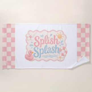 Splish Splash Pool Party Strandhanddoek | Favoriet Strandlaken