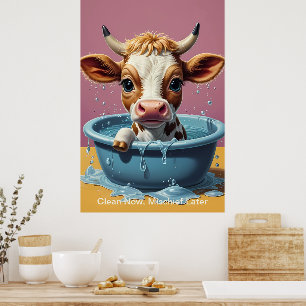 Splish Splash Schattigee Grappige Posters met Quot