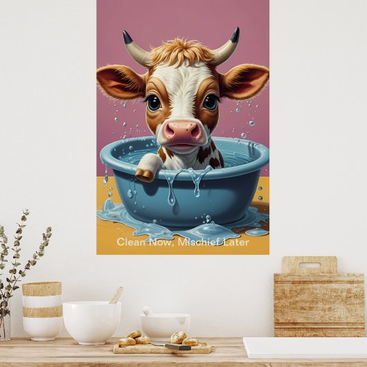 Splish Splash Schattigee Grappige Posters met Quot (Keuken)