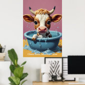 Splish Splash Schattigee Grappige Posters met Quot (Thuiskantoor)