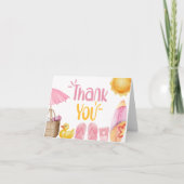 Splish Splash Summer Baby Shower Bedankkaart (Voorkant)