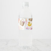 Splish Splash Summer Baby Shower Waterfles Etiket (Achterkant)