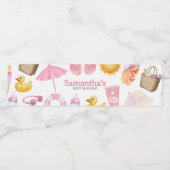 Splish Splash Summer Baby Shower Waterfles Etiket (Enkel label)
