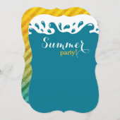 Splish Splash Summer Invite Kaart (Voorkant / Achterkant)
