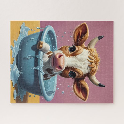 Splish Splash, Tijd voor Pet & Funny Animal Baths Legpuzzel (Horizontaal)