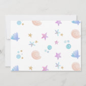 Splish Splash Zeemeermin 6e Verjaardagsfeestfoto Kaart (Achterkant)