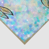 Splish Splash Zeemeermin Bash Pool Party Verjaarda Tissuepapier (Detail)