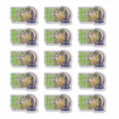 Split-afbeelding Halloween heks stickers (Voorkant)