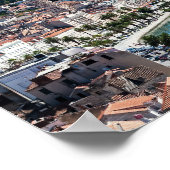 Split city sekustt aerial uitzicht, Dalmatia, Kroa Poster (Hoek)