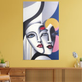 Split Decision - Ken Gage Surreal Poster Canvas Afdruk (Insitu (Woonkamer))