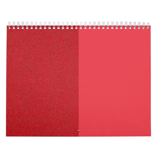 Split Design Tomato Red Wall Calendrier - Personna (Protection)