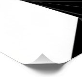 Split Face Low Poly Geometric Line Art Poster (Coin)