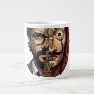 Split Face Mask Money Heist Extra Grote Beker