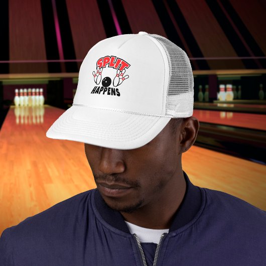 Split gebeurt grappige bowling trucker pet