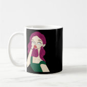 Split Girl Sticker Koffiemok (Links)