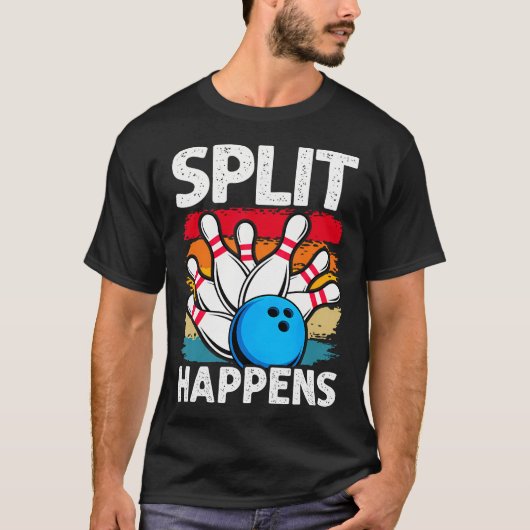 Split Happens Bowling T-shirt (Voorkant)