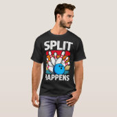 Split Happens Bowling T-shirt (Voorkant volledig)