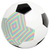 Split image showing a soccer ball design (3/4)