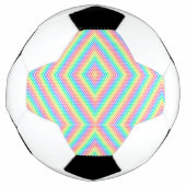 Split image showing a soccer ball design (Devant)