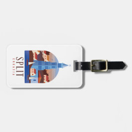 Split Kroatië Dalmatia Bagagelabel