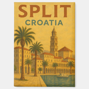 Split Kroatië Dalmatië Reizen Magneet